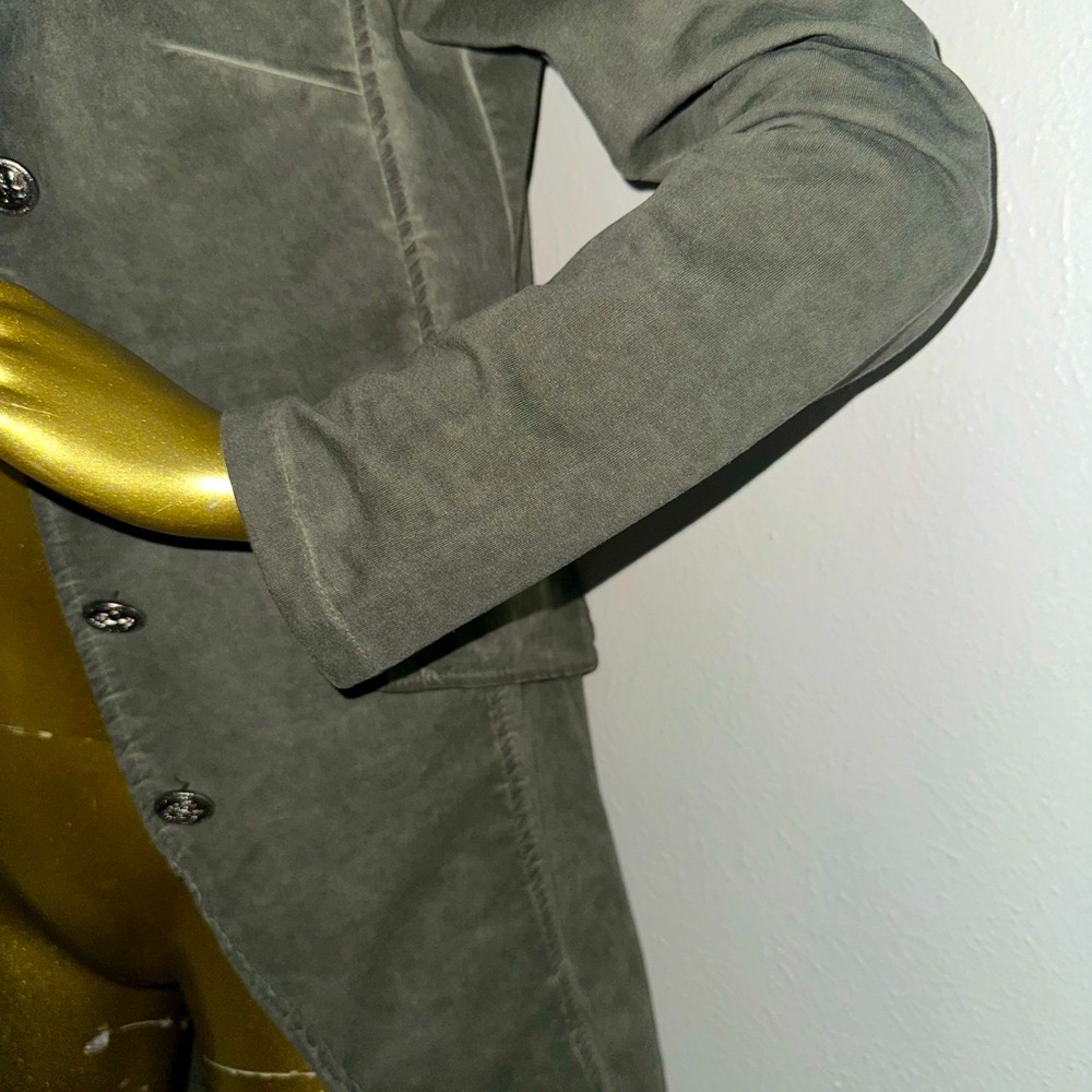 Nuny ROMA Olive Green Super Stretch Small Jacket Blazer Coat - Picture 7 of 13